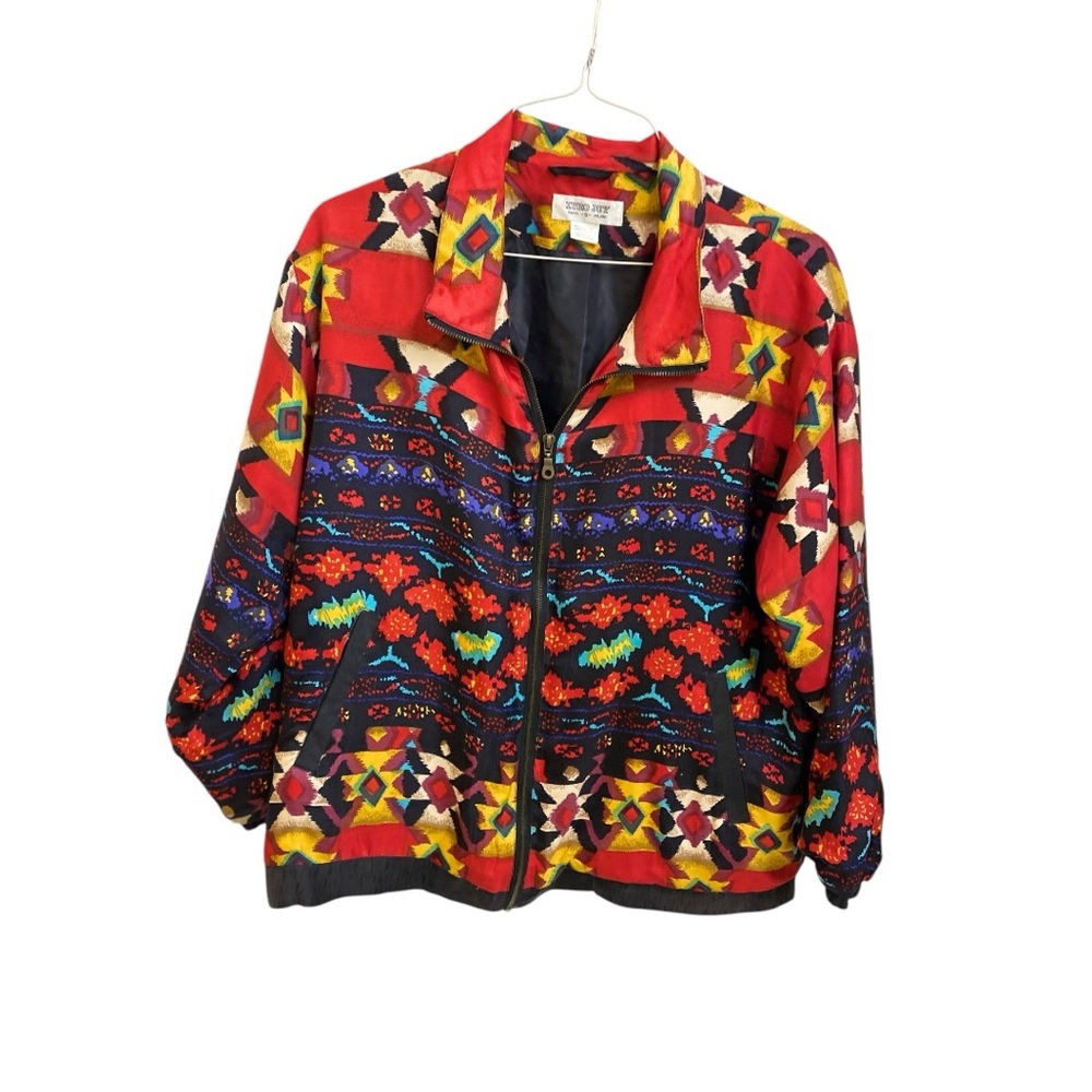 Vintage Euro Joy Silk Track Jacket Size Small